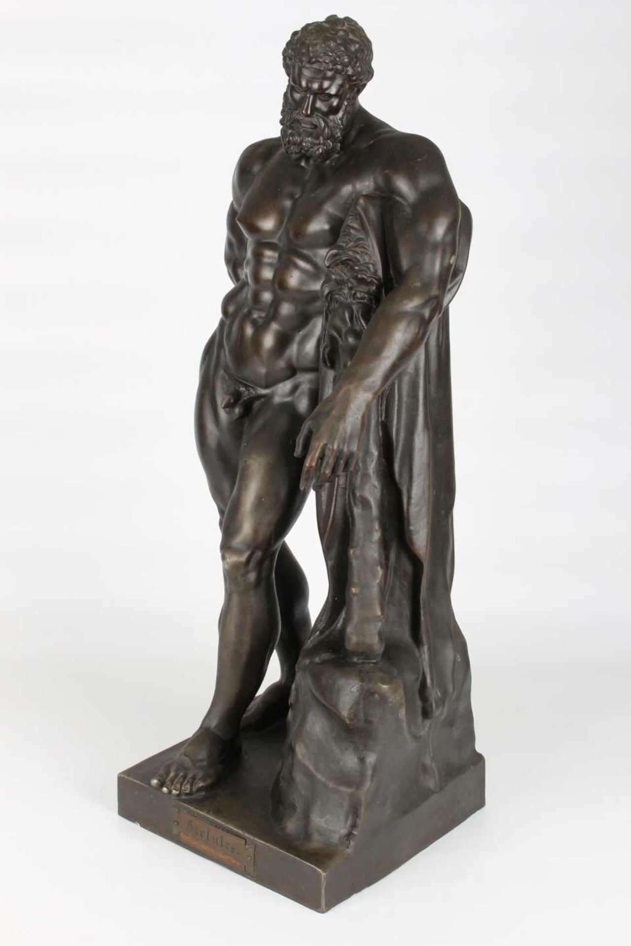 Große Herkules Skulptur, Hercules sculpture, - Image 7 of 10