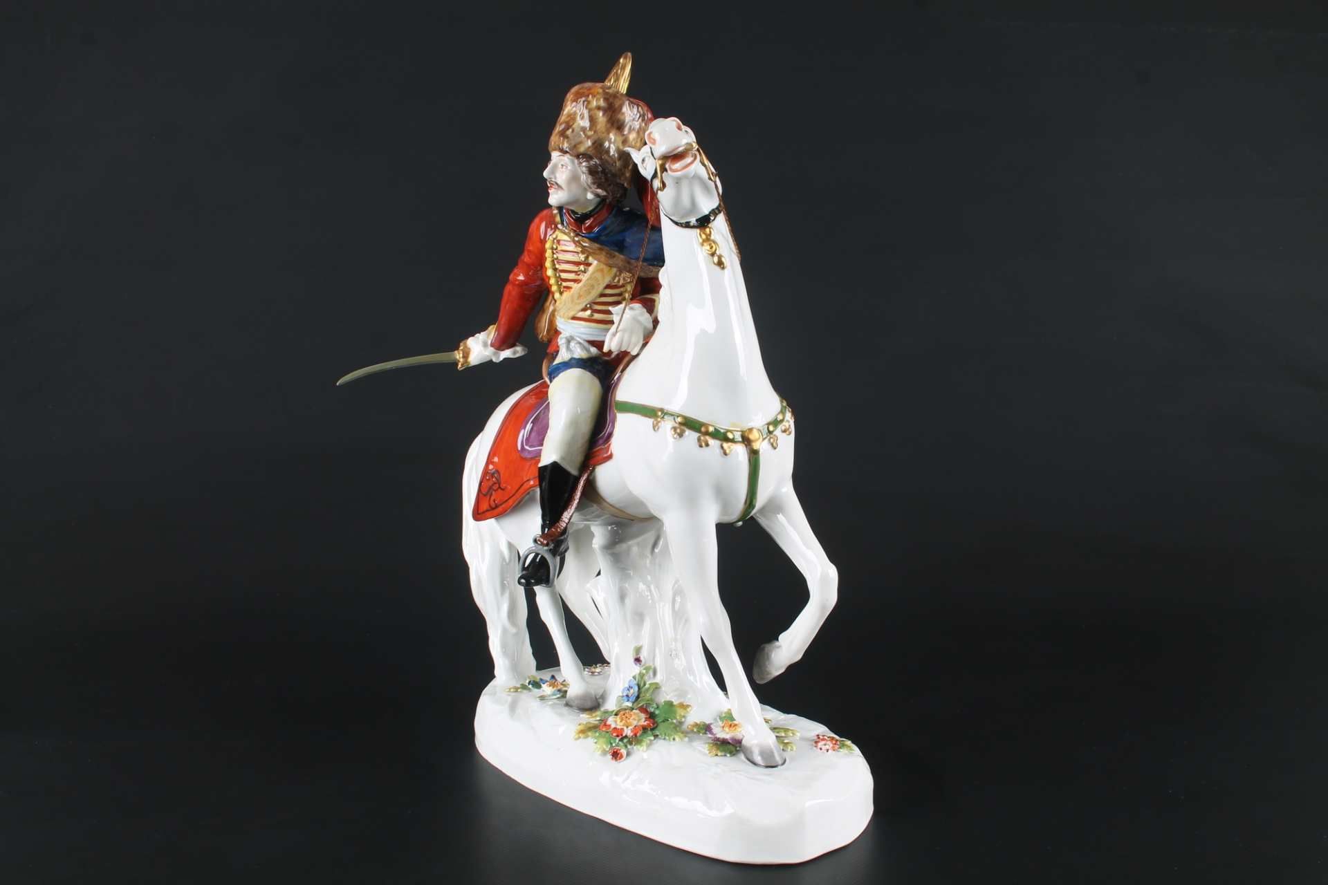 Aelteste Volkstedt Husar zu Pferd, hussar on horse, - Image 2 of 5
