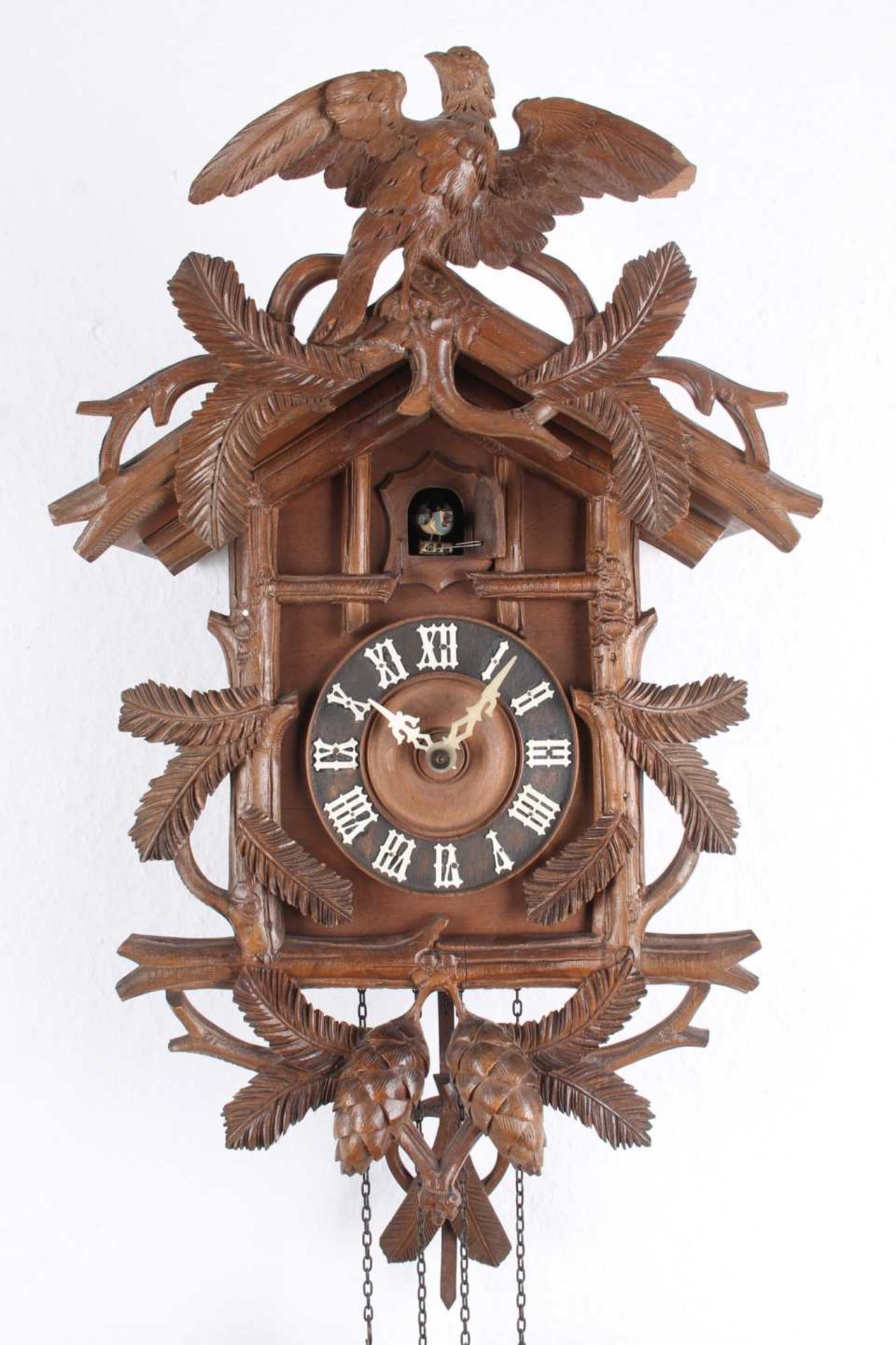 Schwarzwald Kuckucksuhr, blackforest cuckoo clock, - Image 2 of 4