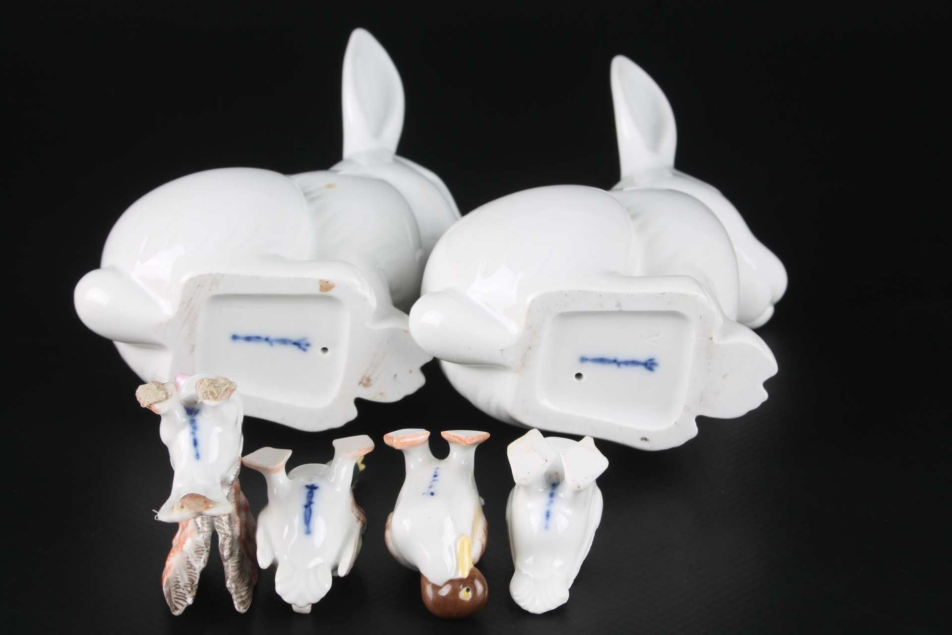 KPM Berlin 6 Tierfiguren, 6 animal porcelain sculptures, - Bild 8 aus 8