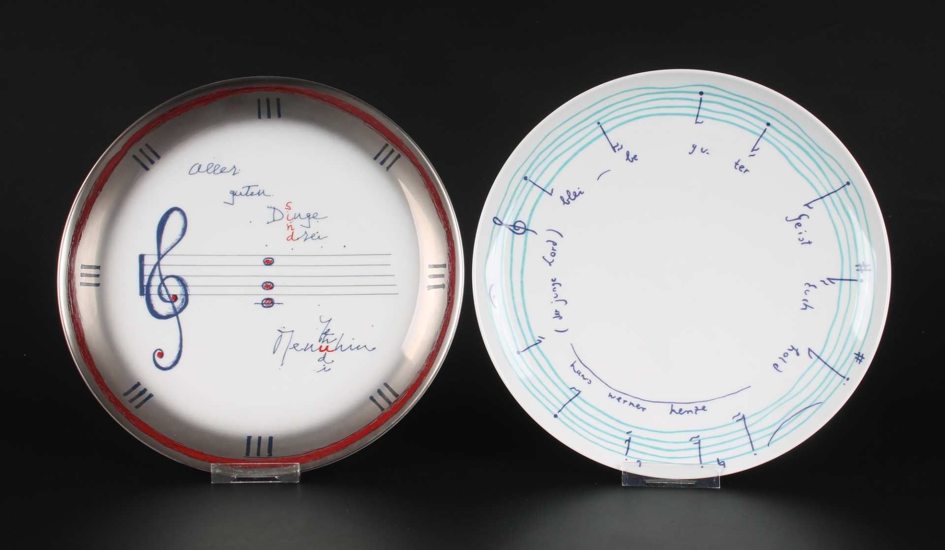 7 Künstlerteller, Rosenthal, artist plates,7 Künstlerteller, - Bild 3 aus 5