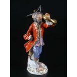 Meissen Waldhornbläser aus der Affenkapelle, bugler monkey chapel,