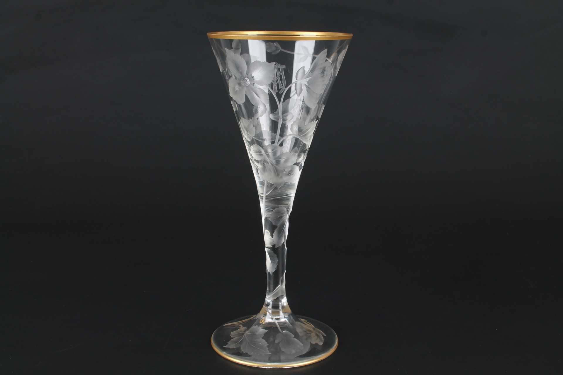 Ludwig Moser Karlsbad Kelchglas, glass goblet, - Image 2 of 4