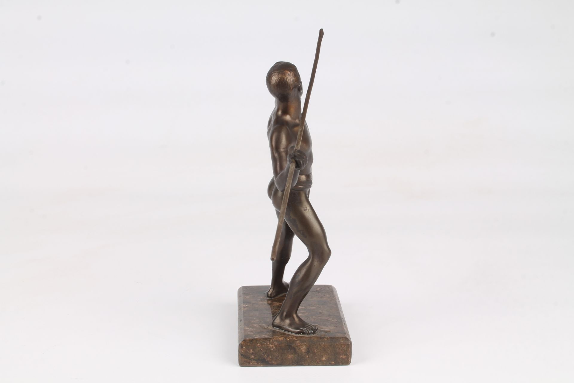 Bronze Speerwerfer, bronze javelin hurler, - Image 5 of 6