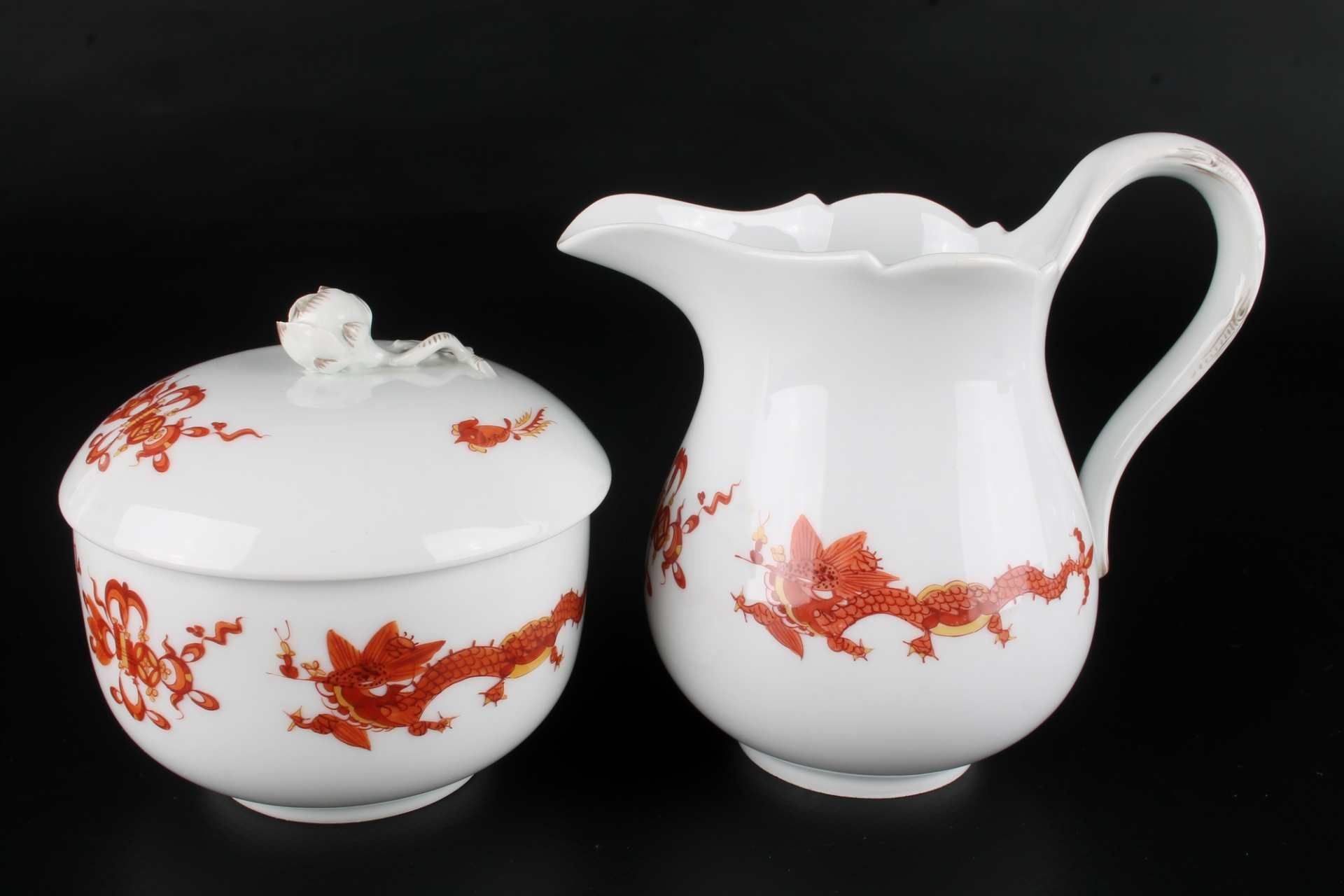 Meissen Roter Hofdrache Kaffeeservice für 8 Personen, coffee set for 8 pers., - Image 7 of 11