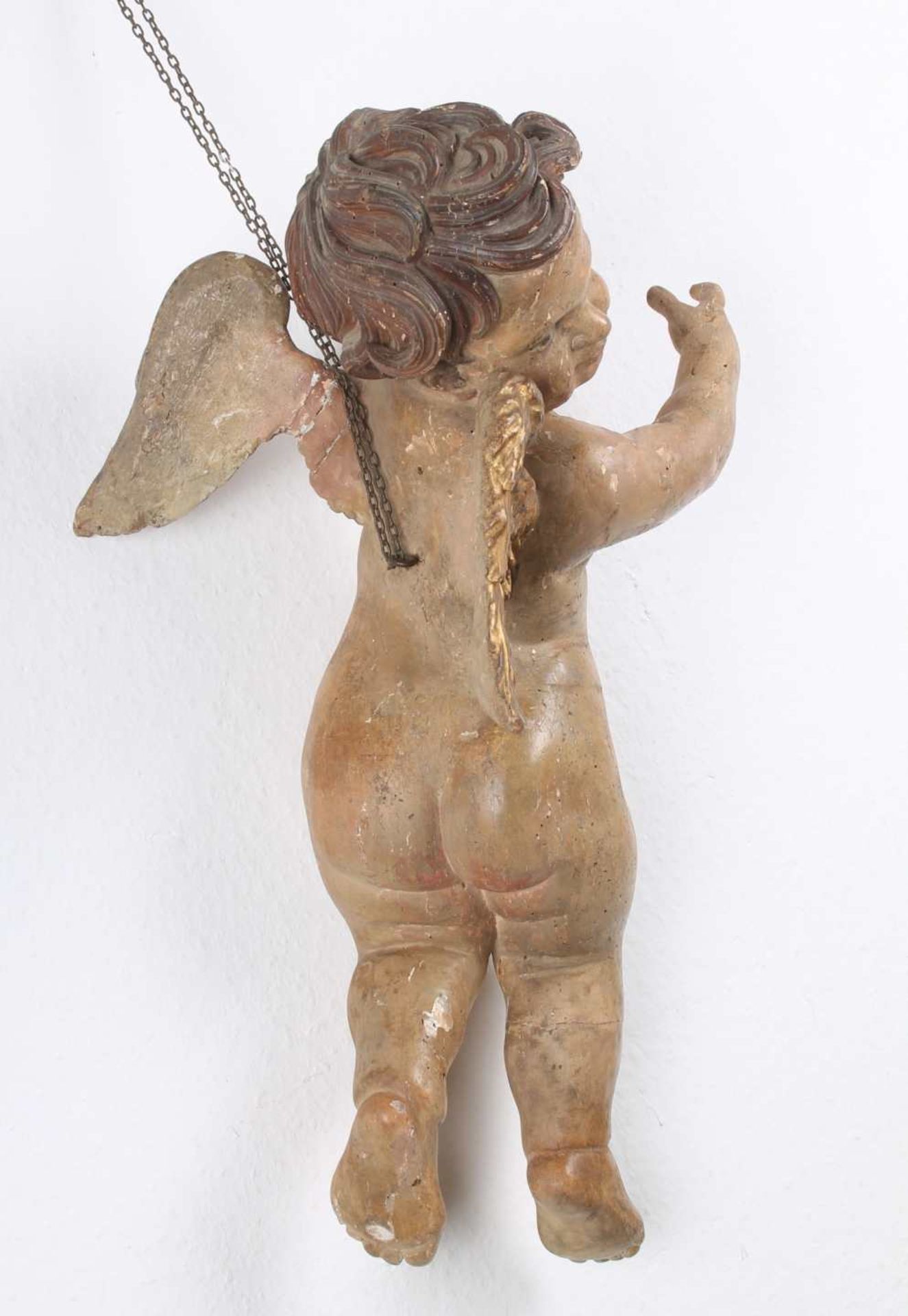 Großer Barock Putto Engel 18. Jahrhundert, baroque cherub 18th century, - Image 8 of 8