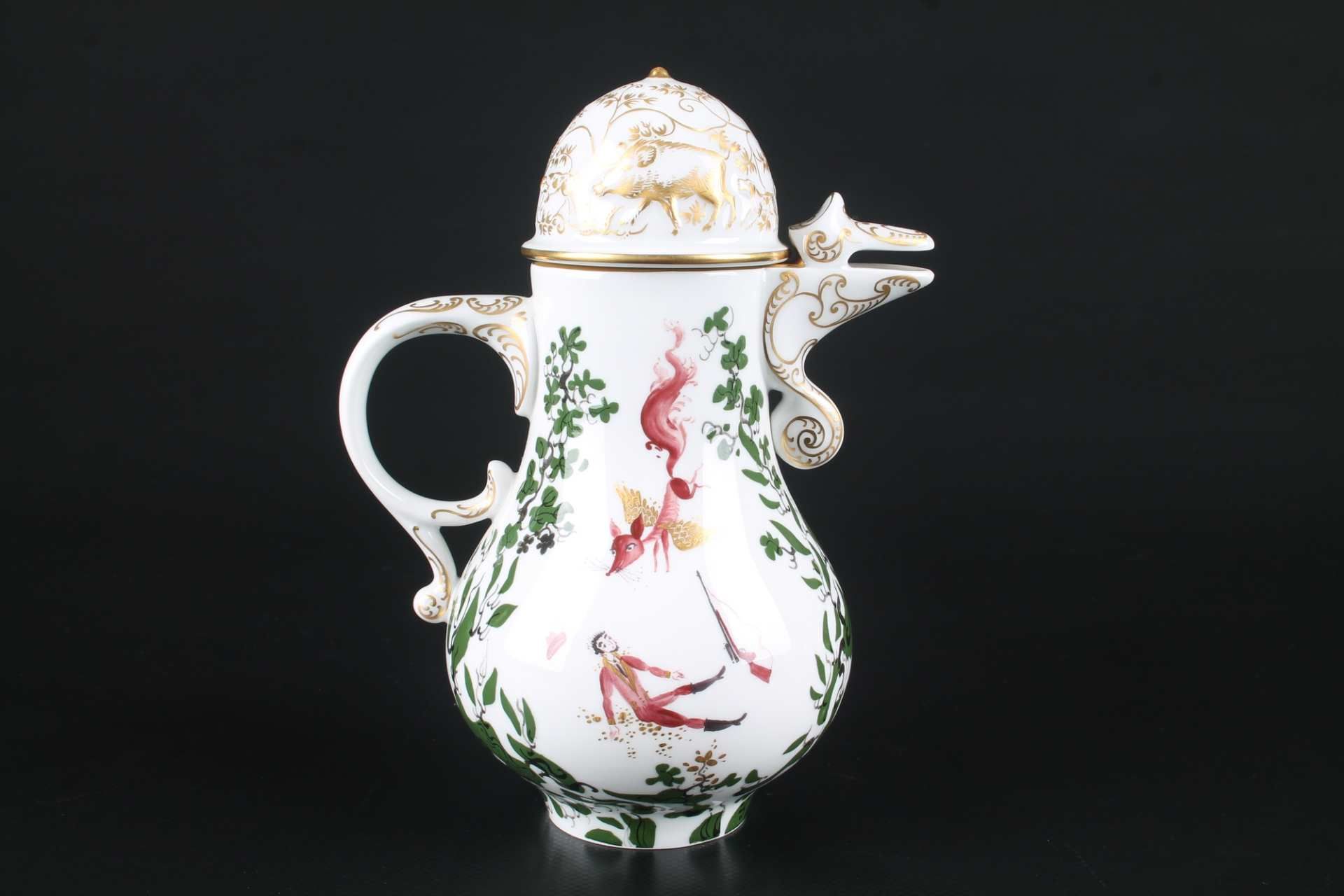 Meissen Kaffeeservice Jägerlatein, coffee set, - Image 4 of 11