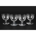 4 Gläser Baccarat Frankreich, 4 glasses,