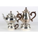 Bruckmann 835 Silber Kaffee- & Teeset, 835er silver coffee tea set,