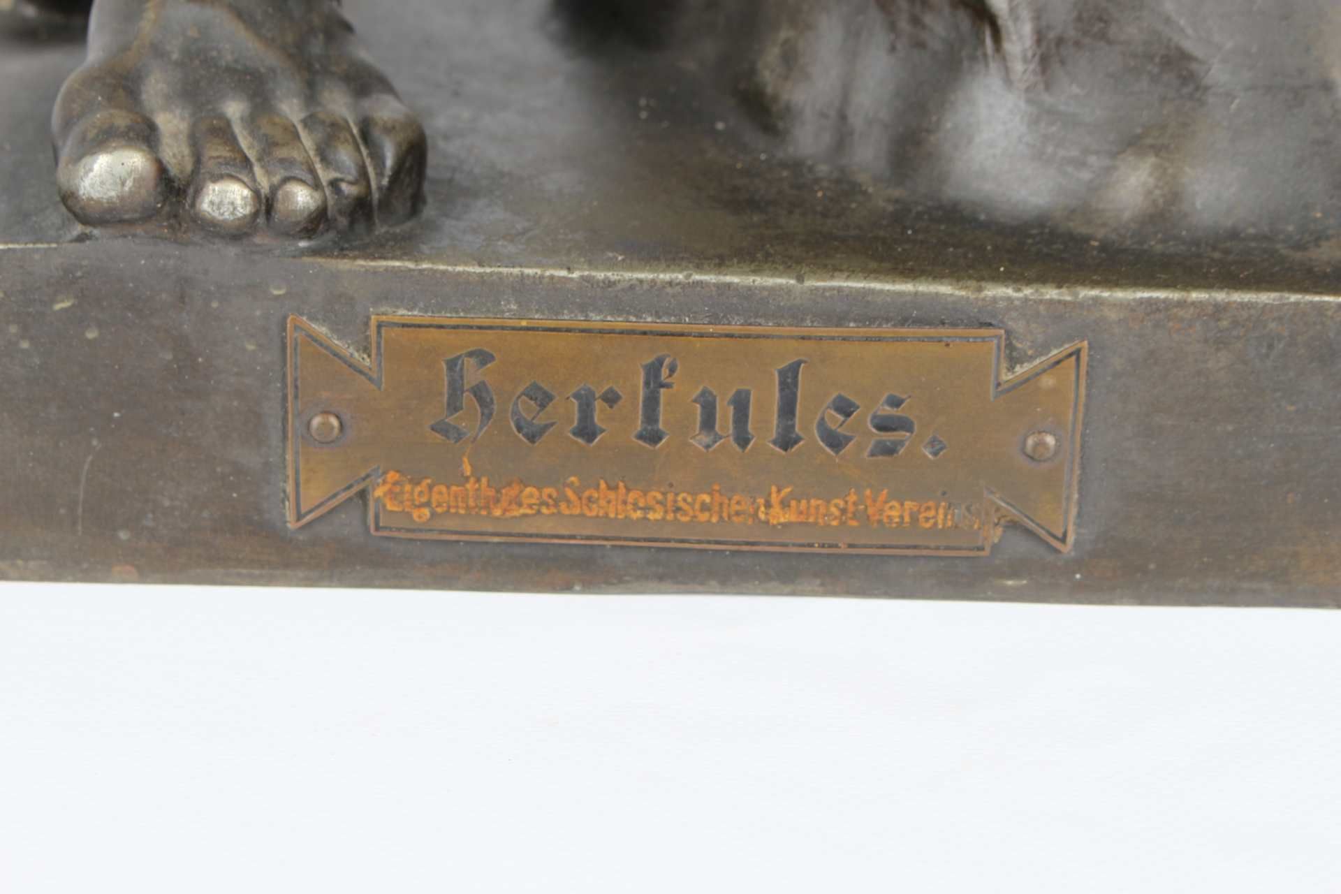 Große Herkules Skulptur, Hercules sculpture, - Image 9 of 10