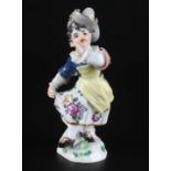 Meissen Verkleidete Amorette als Dame, disguised cupid as lady,