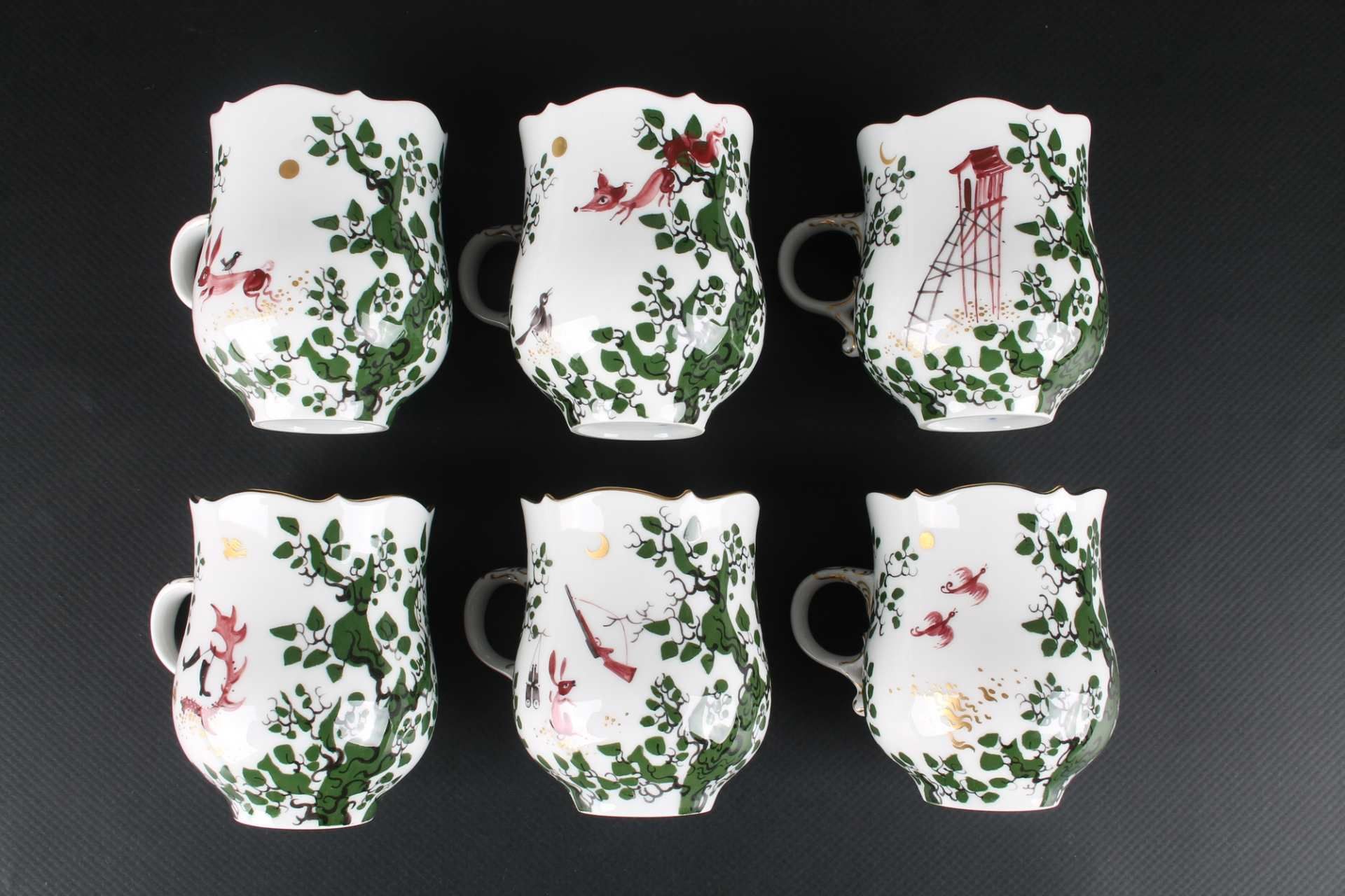 Meissen Kaffeeservice Jägerlatein, coffee set,Meissen Kaffeeservice Jägerlatein, - Image 9 of 10