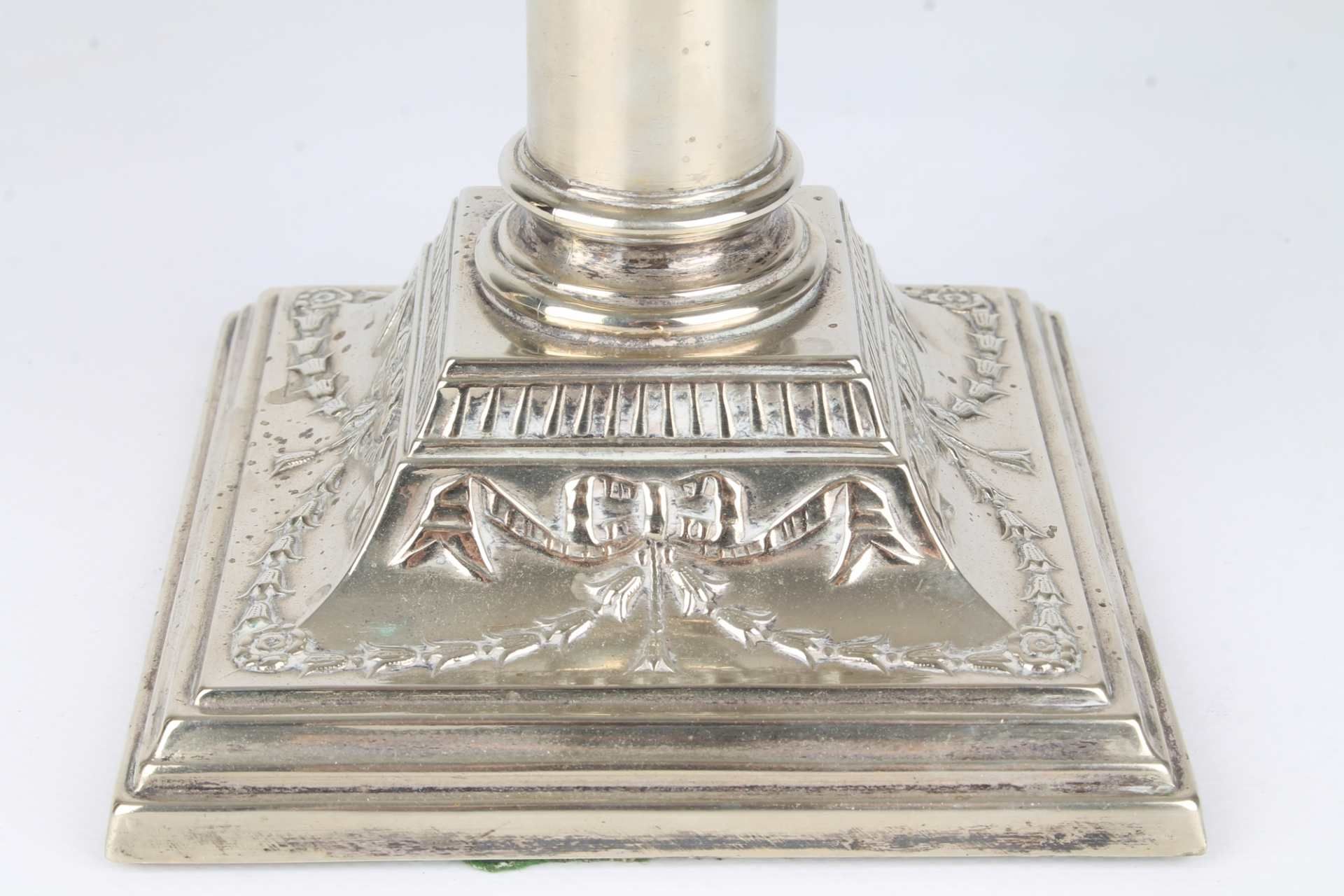 Silber Leuchterpaar, pair silver candlestands, - Image 5 of 8