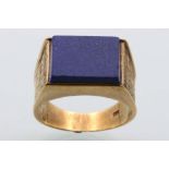 585 Gold Lapislazuli Ring, gold ring,