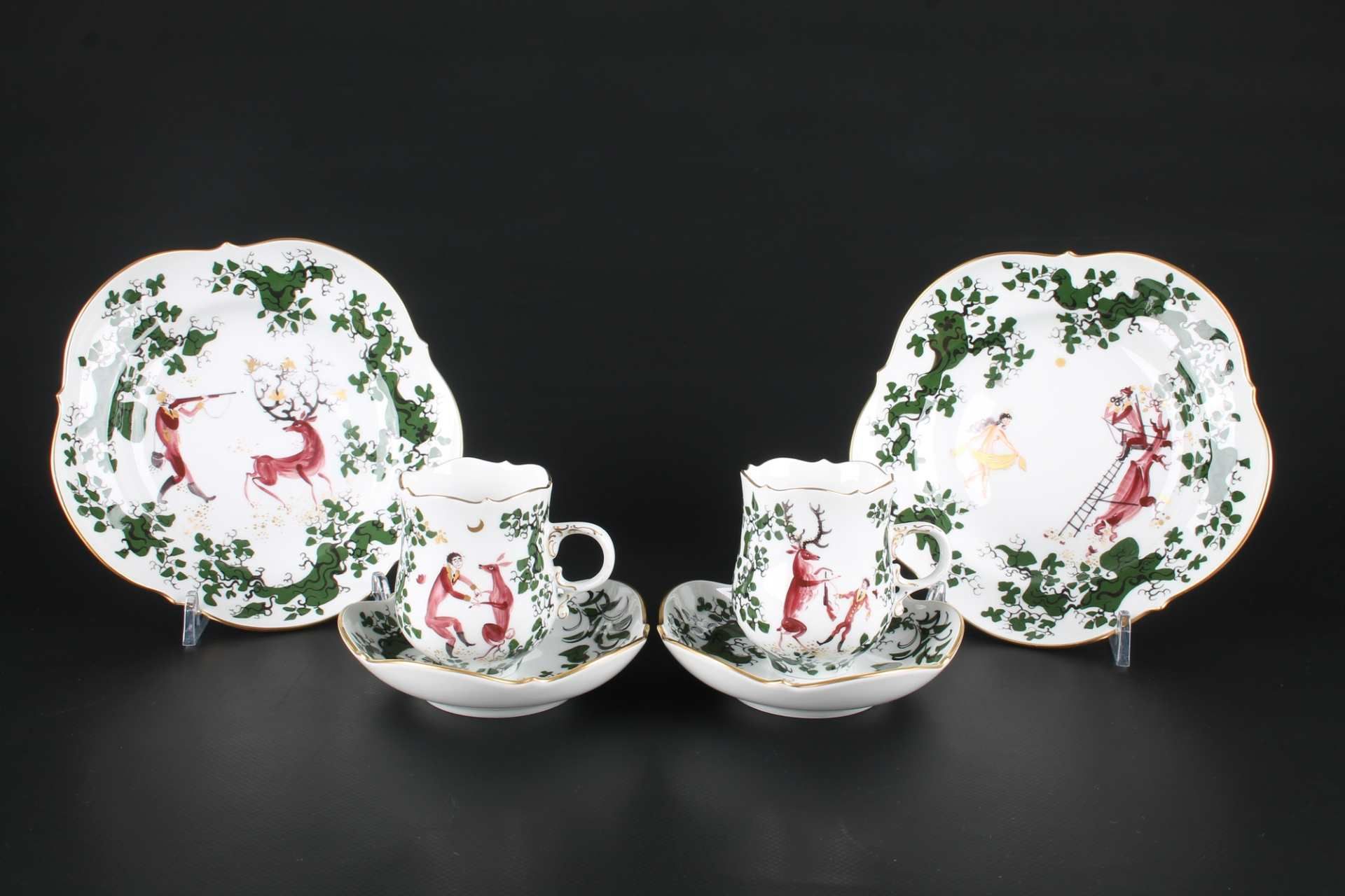 Meissen Kaffeeservice Jägerlatein, coffee set,Meissen Kaffeeservice Jägerlatein, - Image 8 of 10