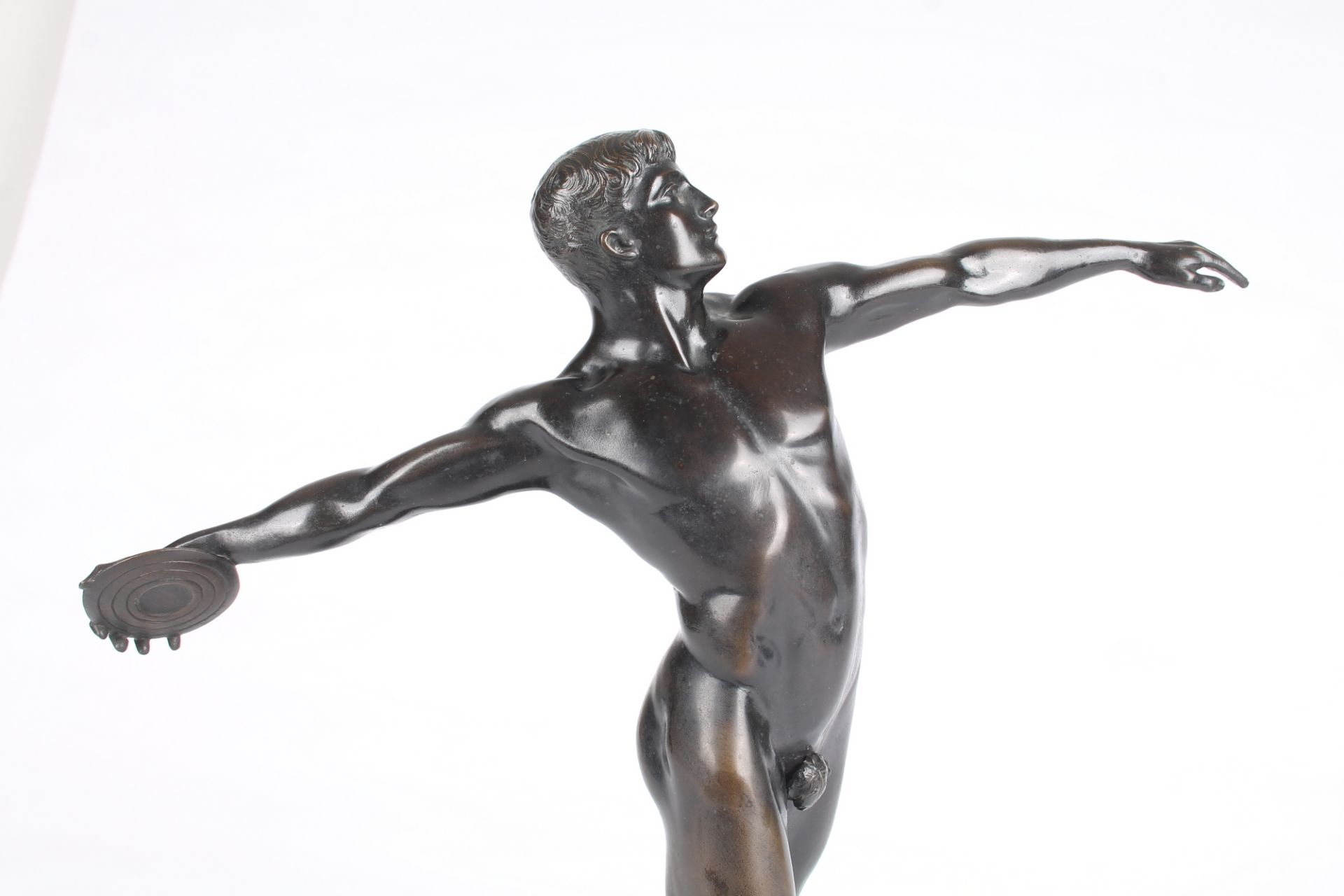 Rudolf Marcuse (1878-1940) Bronze Diskuswerfer, discobolus, - Image 5 of 7