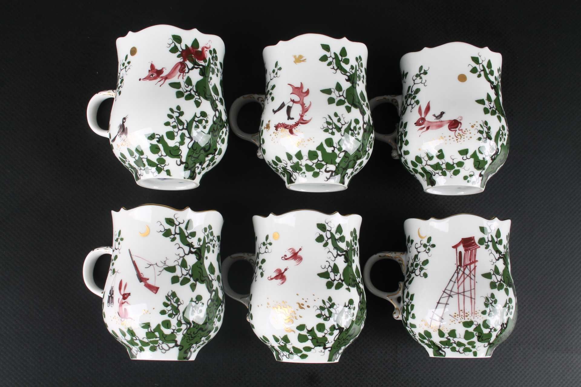 Meissen Kaffeeservice Jägerlatein, coffee set, - Image 10 of 11