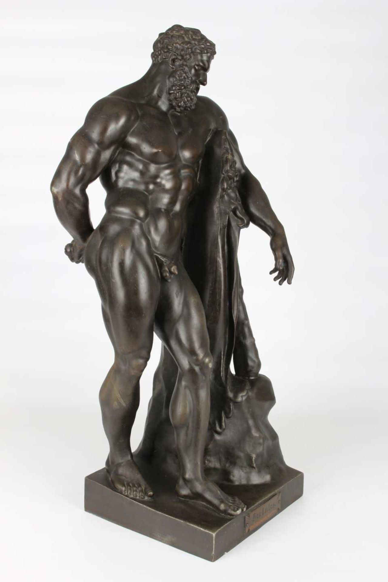 Große Herkules Skulptur, Hercules sculpture, - Image 3 of 10