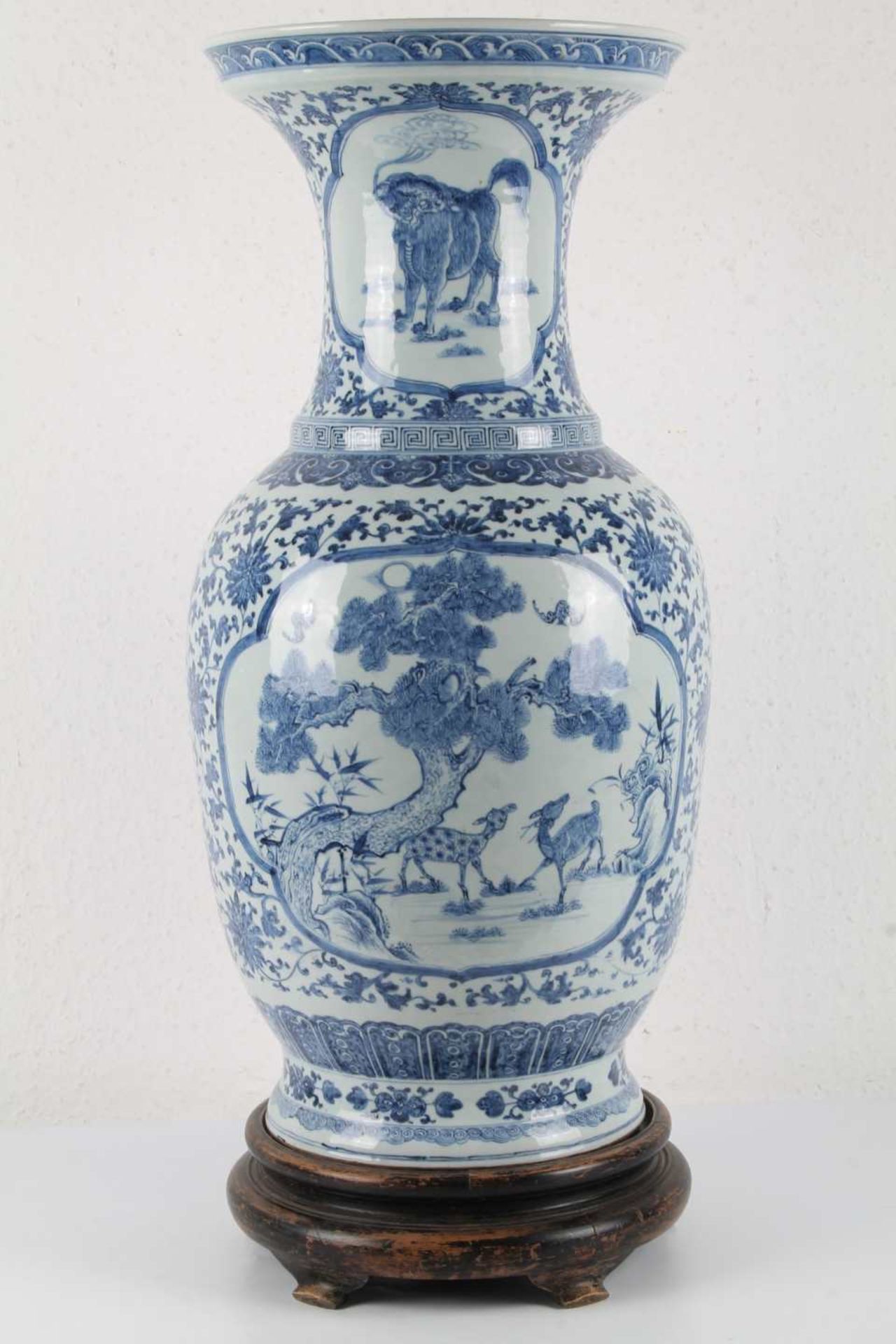 Große Bodenvase, China 20. Jahrhundert, huge chinese vase, - Bild 3 aus 6