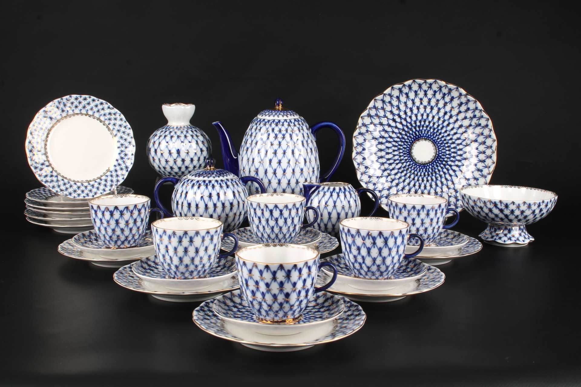 Lomonosov Kaffeeservice, coffee set, imperial porcelain,