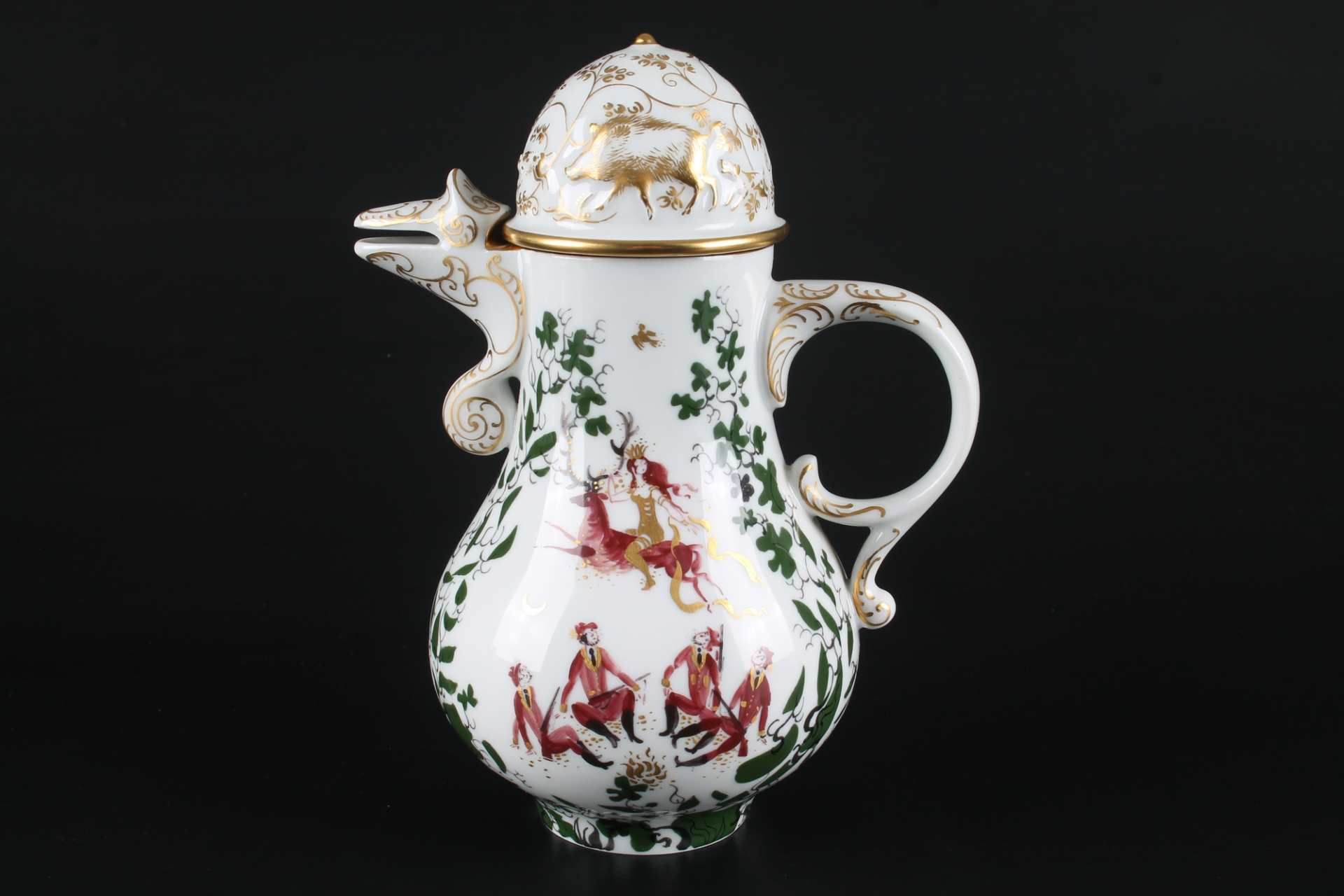 Meissen Kaffeeservice Jägerlatein, coffee set, - Image 4 of 11