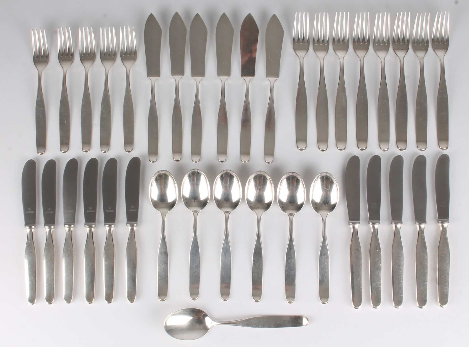 Wilkens Constanze Besteck 800 Silber, silver cutlery,