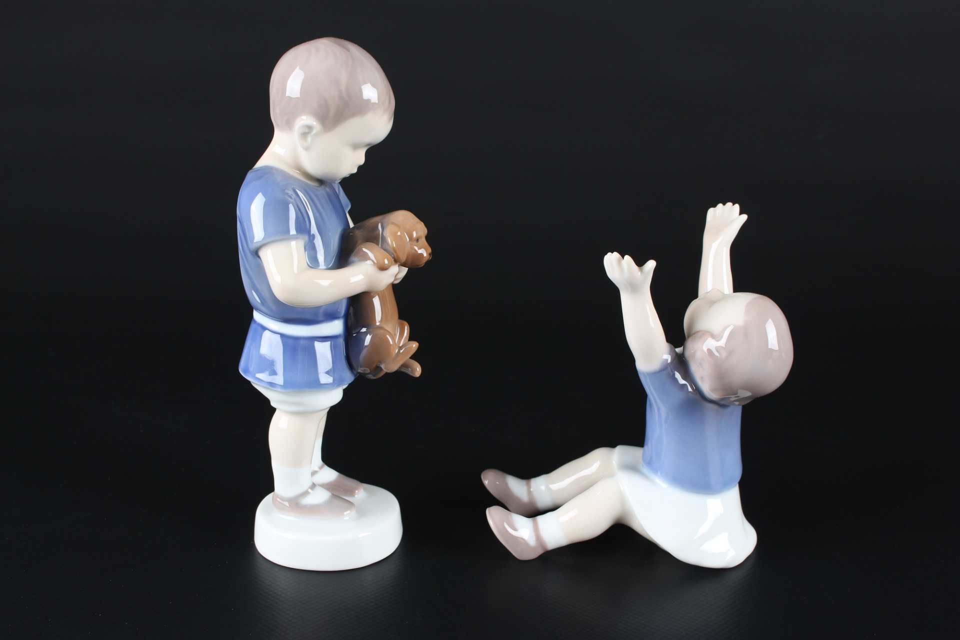 Bing & Gröndahl 4 Porzellanfiguren, figures of children, - Bild 3 aus 10
