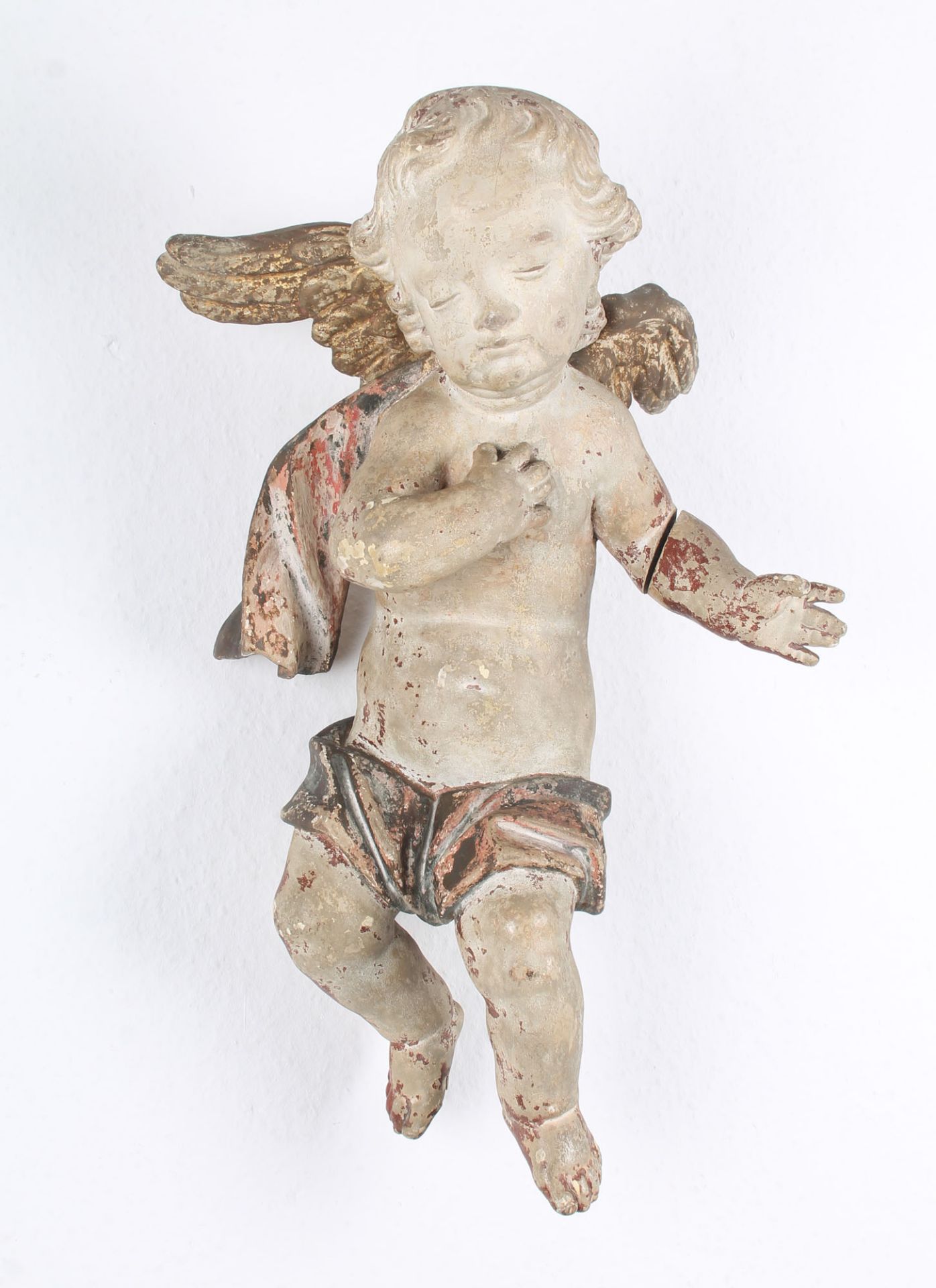 Großer Barock Putto Engel 18. Jahrhundert, baroque cherub 18th century, - Image 2 of 7