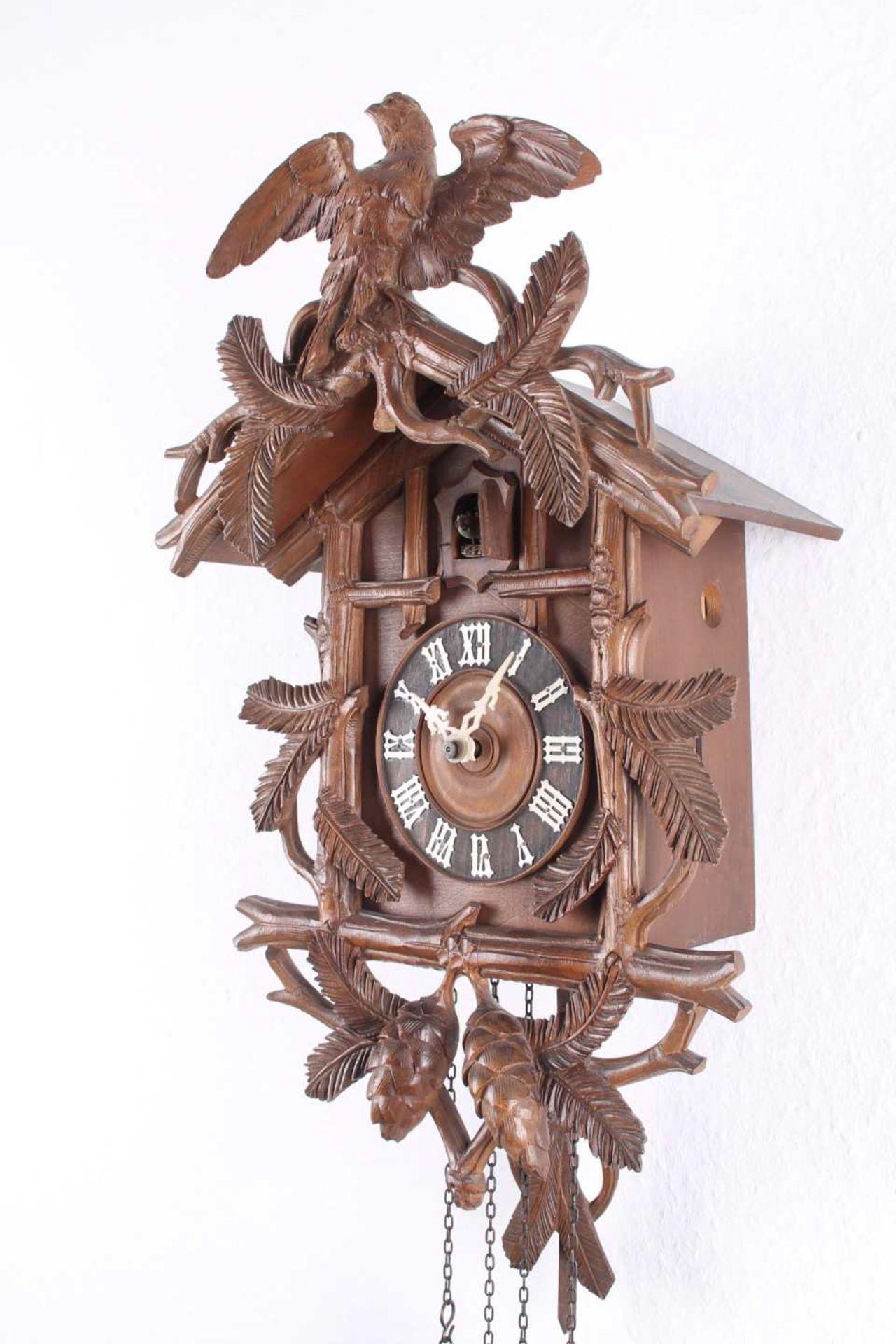 Schwarzwald Kuckucksuhr, blackforest cuckoo clock, - Image 3 of 4