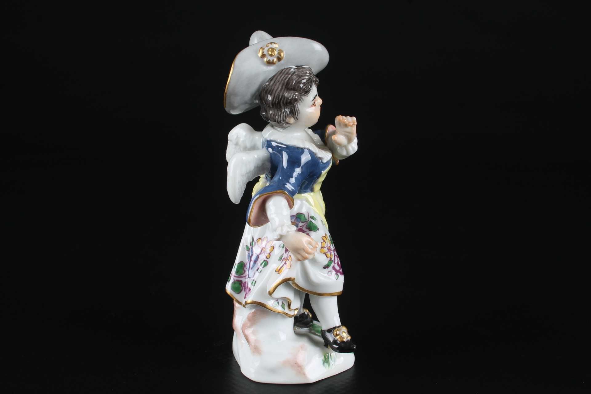 Meissen Verkleidete Amorette als Dame, disguised cupid as lady, - Image 4 of 6