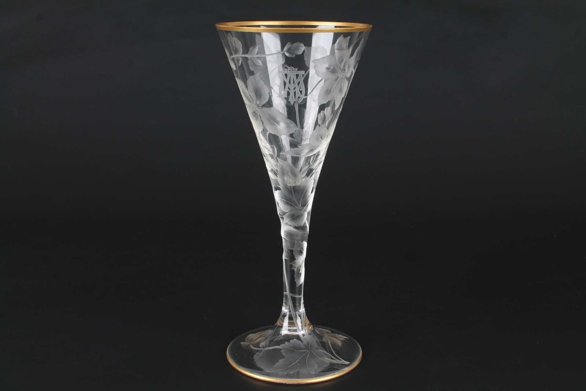 Ludwig Moser Karlsbad Kelchglas, glass goblet,