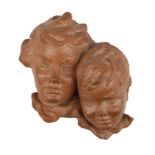 Karlsruhe Majolika Kinderköpfe, children's heads,