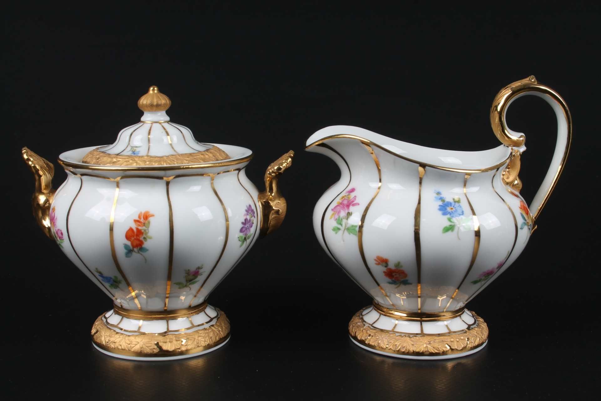 Meissen X-Form Streublümchen Kaffeekern, coffee set, - Image 6 of 11