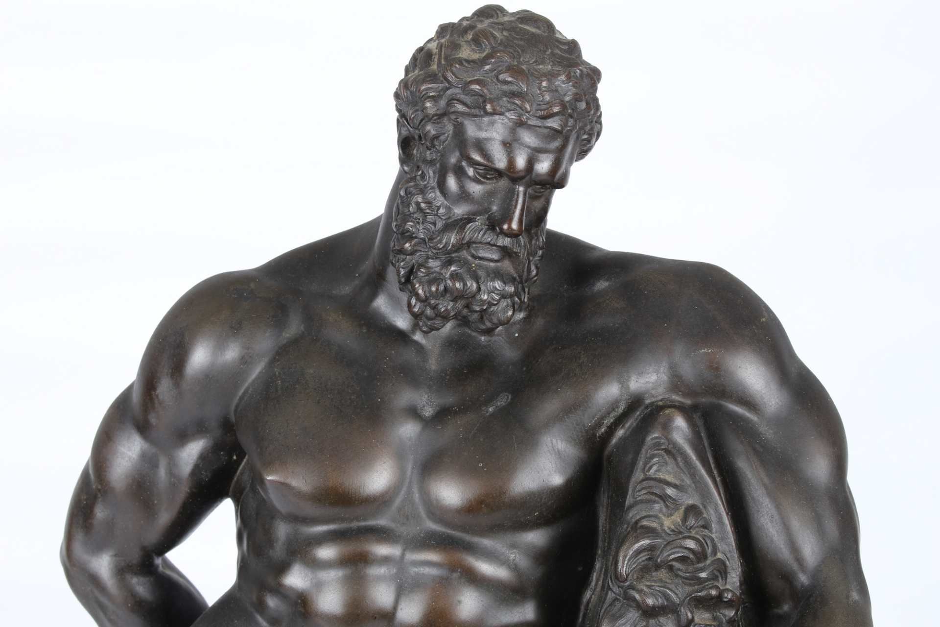 Große Herkules Skulptur, Hercules sculpture, - Image 8 of 10