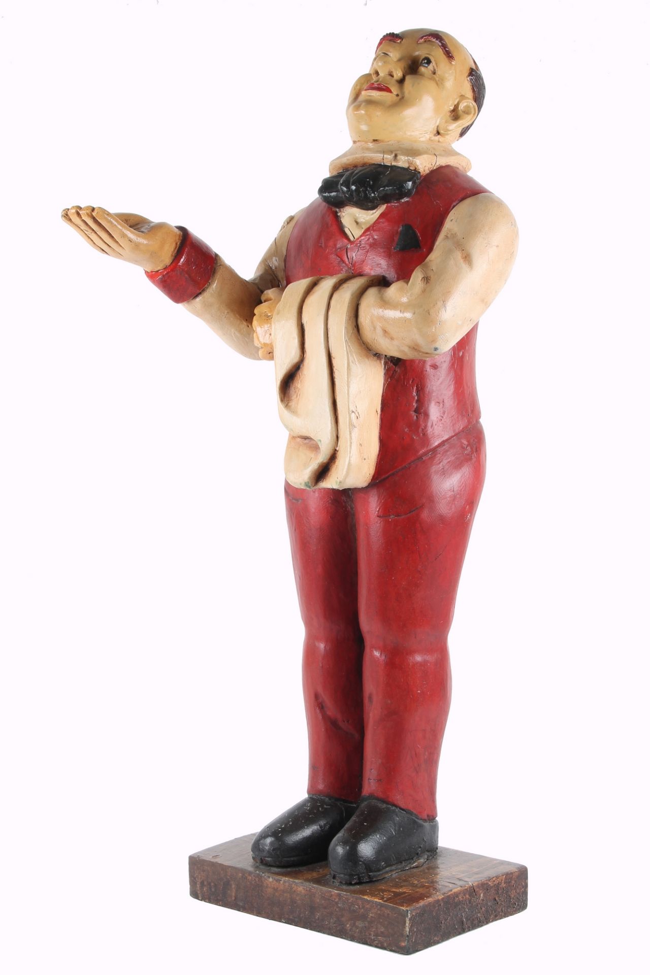 Großer Stiller Diener, wooden figure silent valet,