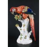 Aelteste Volkstedt Rudolstadt riesiger Papagei, porcelain parrot,