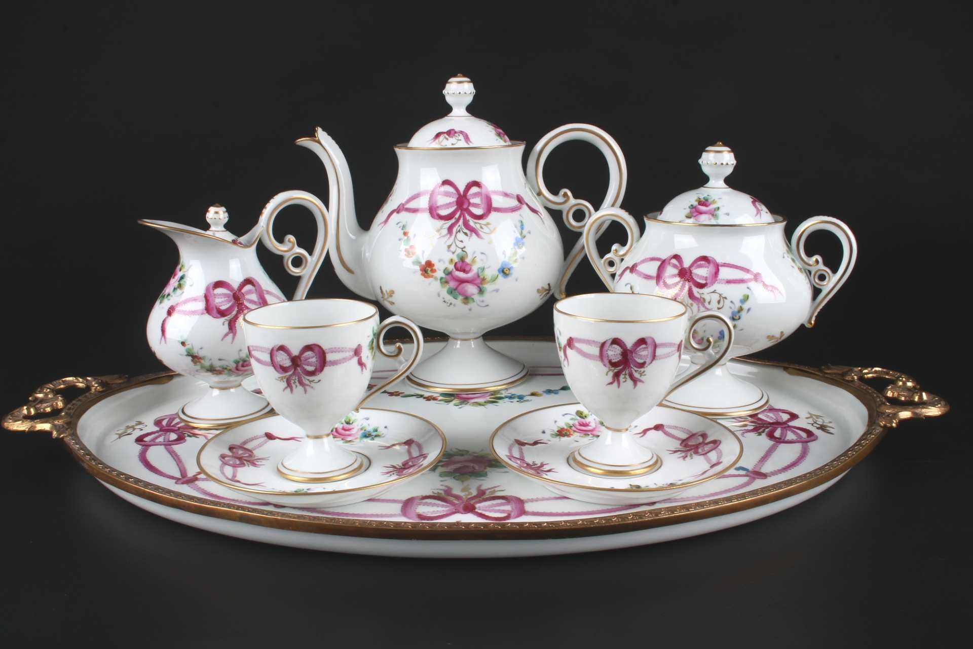 Limoges Tete-a-tete Kaffeeset, mocha coffee set,