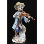 Meissen Geiger aus der Affenkapelle, violinist monkey chapel,