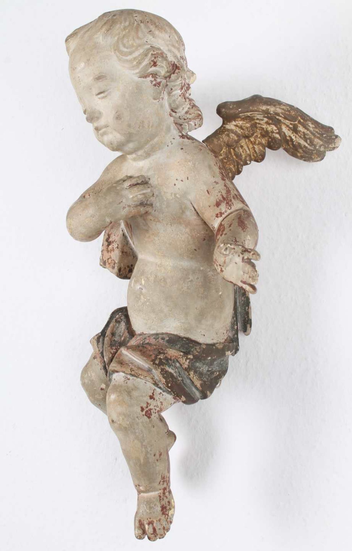 Großer Barock Putto Engel 18. Jahrhundert, baroque cherub 18th century, - Image 4 of 7