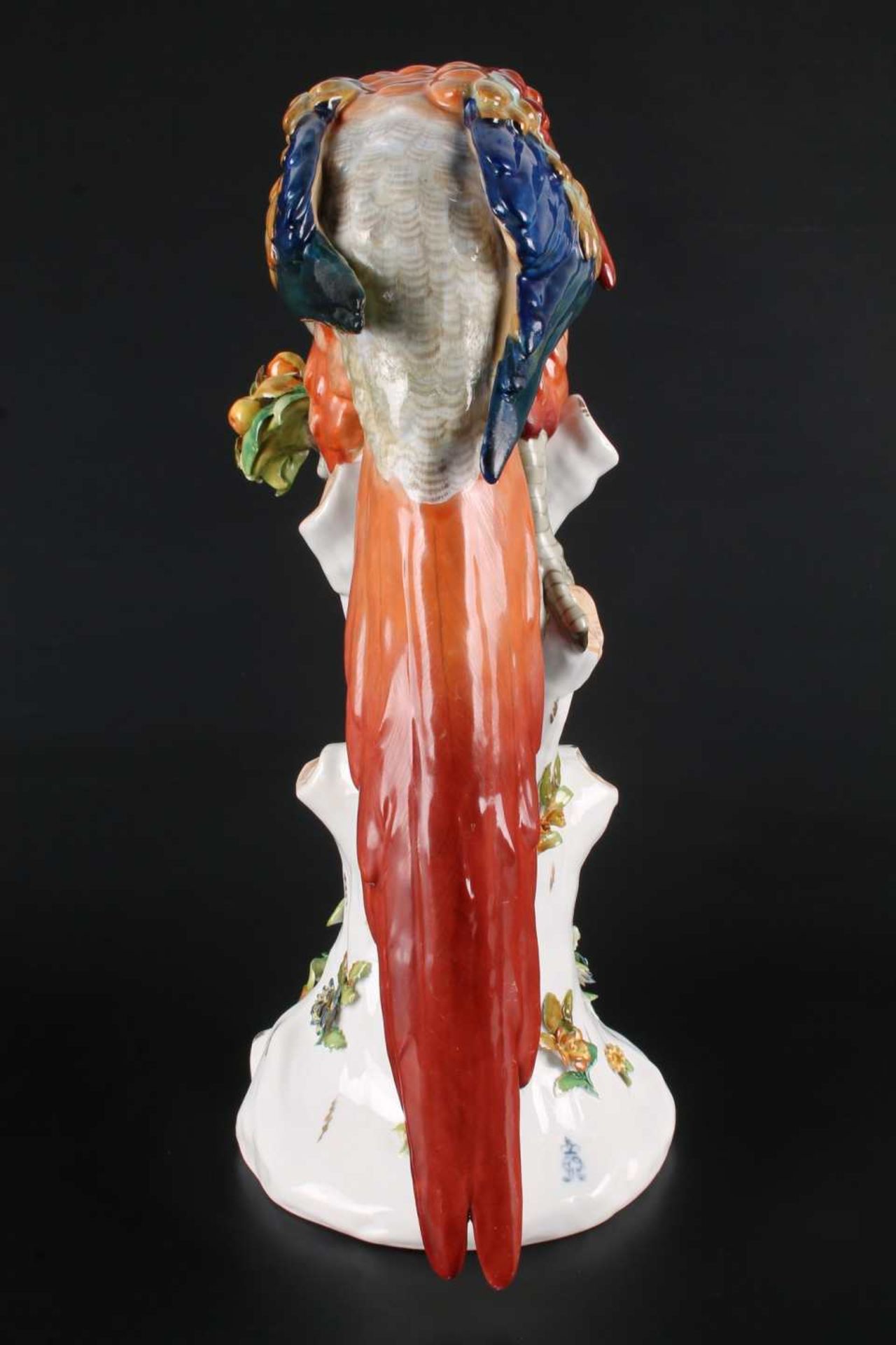 Aelteste Volkstedt Rudolstadt riesiger Papagei, porcelain parrot, - Image 7 of 8