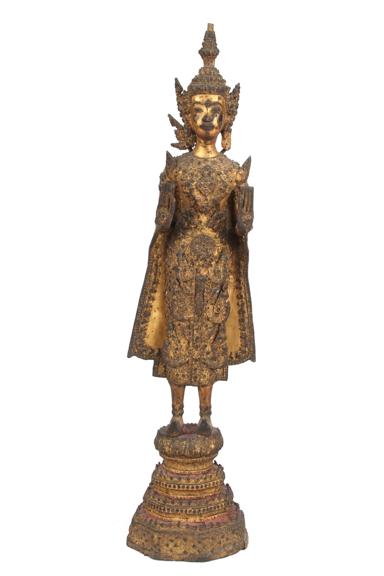 Thailand Bronze stehender Bronze Buddha, bronze standing buddha sculpture,