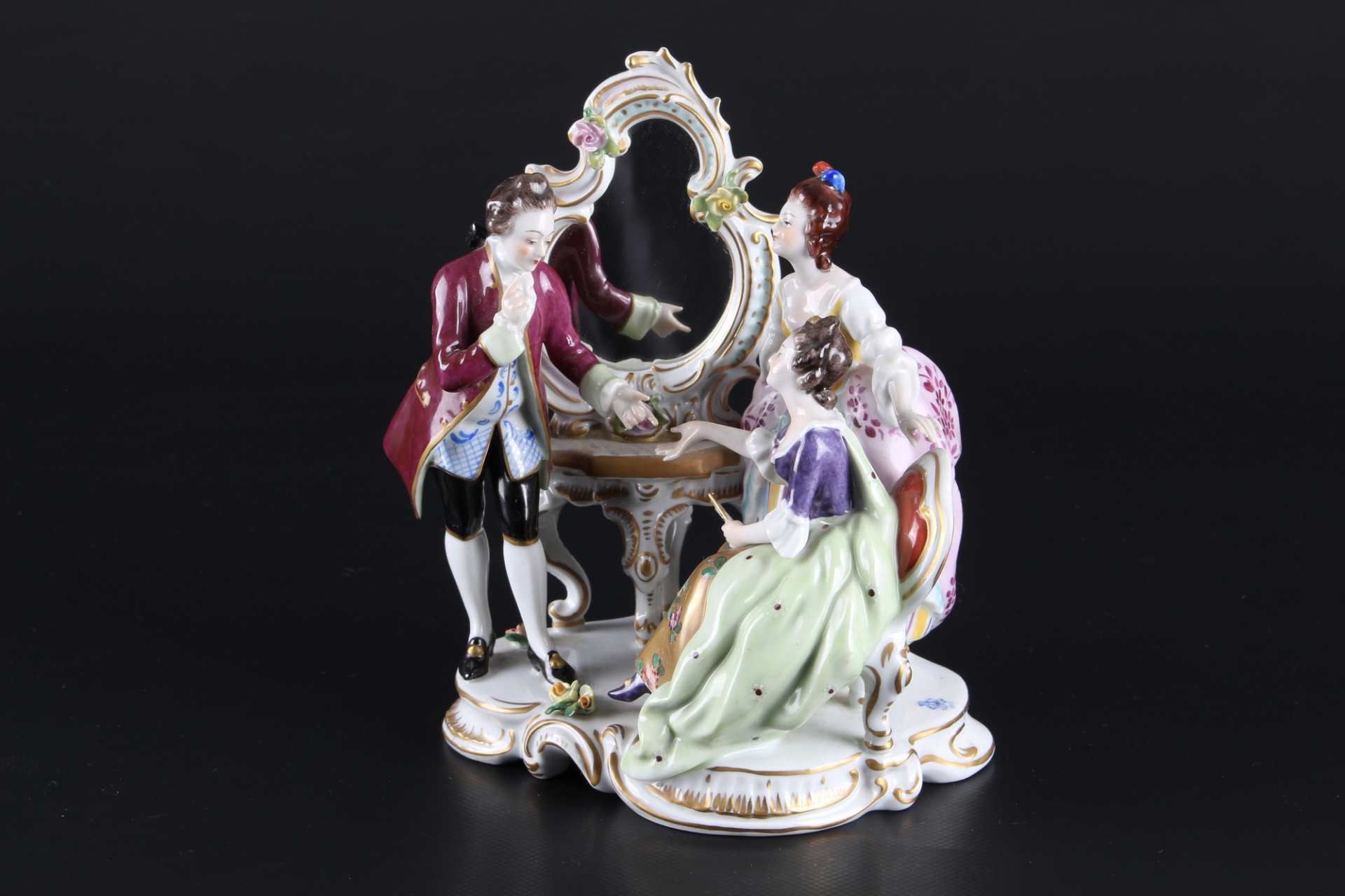 Aelteste Volkstedt galante Gesellschaft - Figurengruppe, porcelain group of figures,