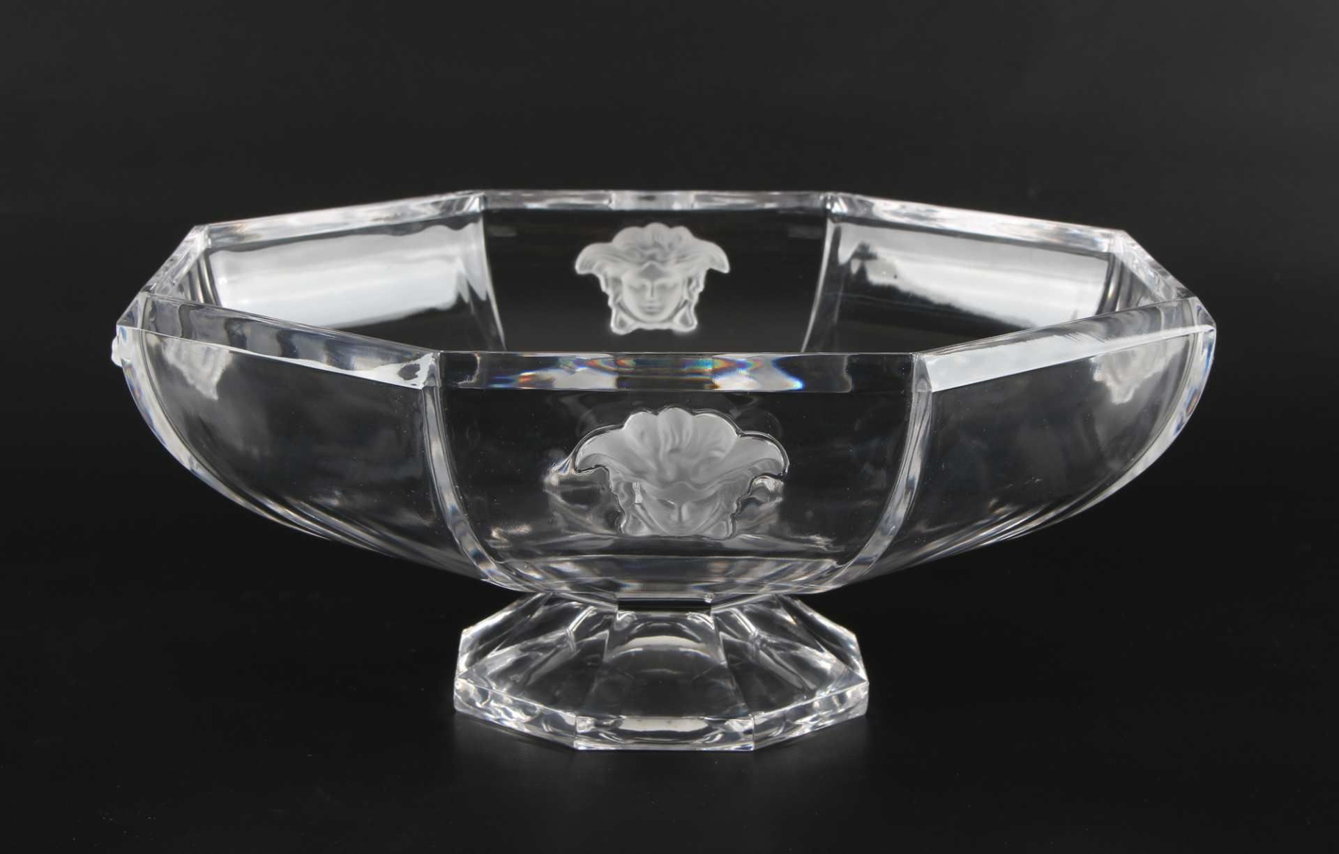 Rosenthal Versace Medusa große Schale, crystal bowl,