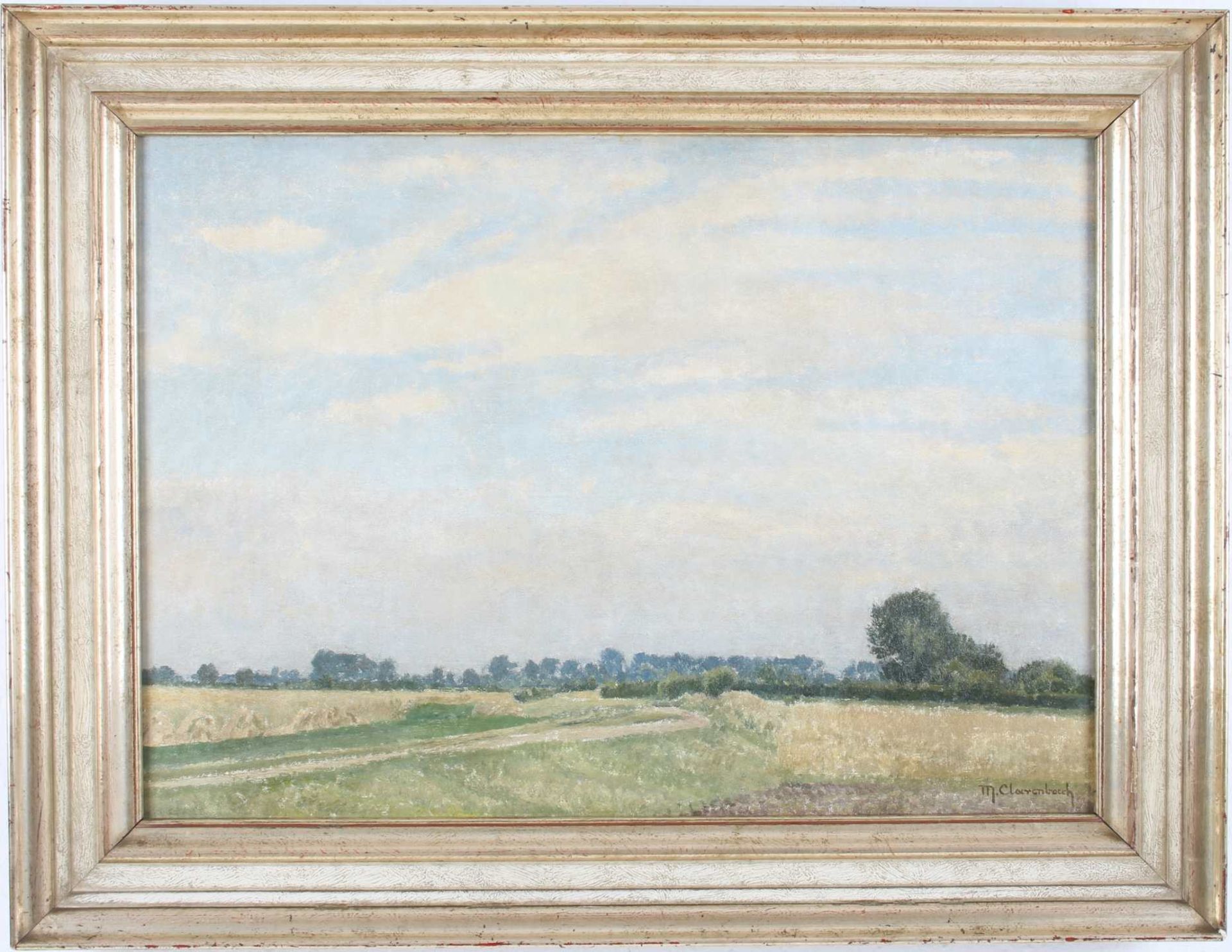 Max Clarenbach (1880-1952) Landschaft mit Blick in die Ferne, landscape gaze into the distance, - Image 2 of 4