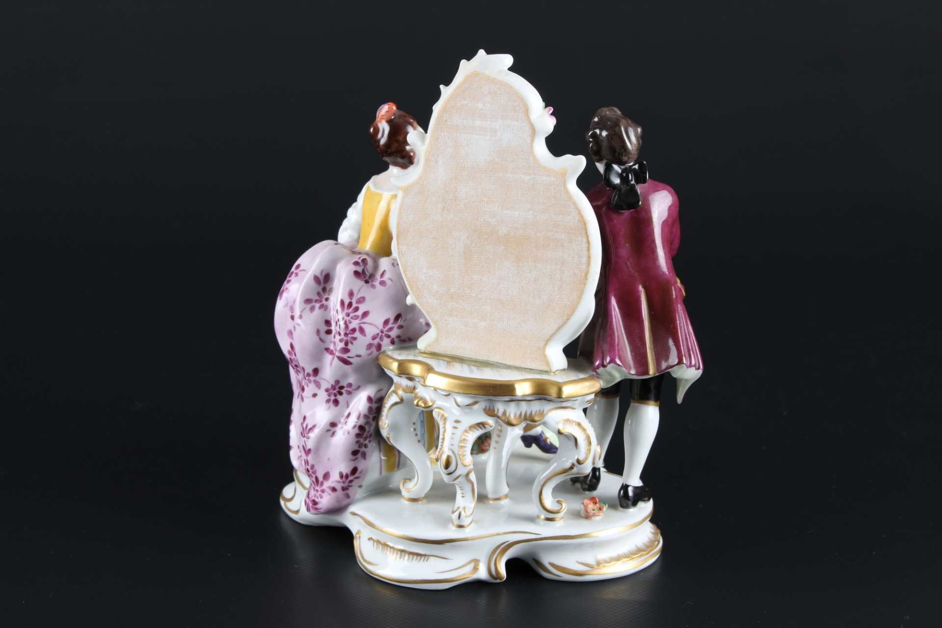 Aelteste Volkstedt galante Gesellschaft - Figurengruppe, porcelain group of figures, - Image 3 of 6