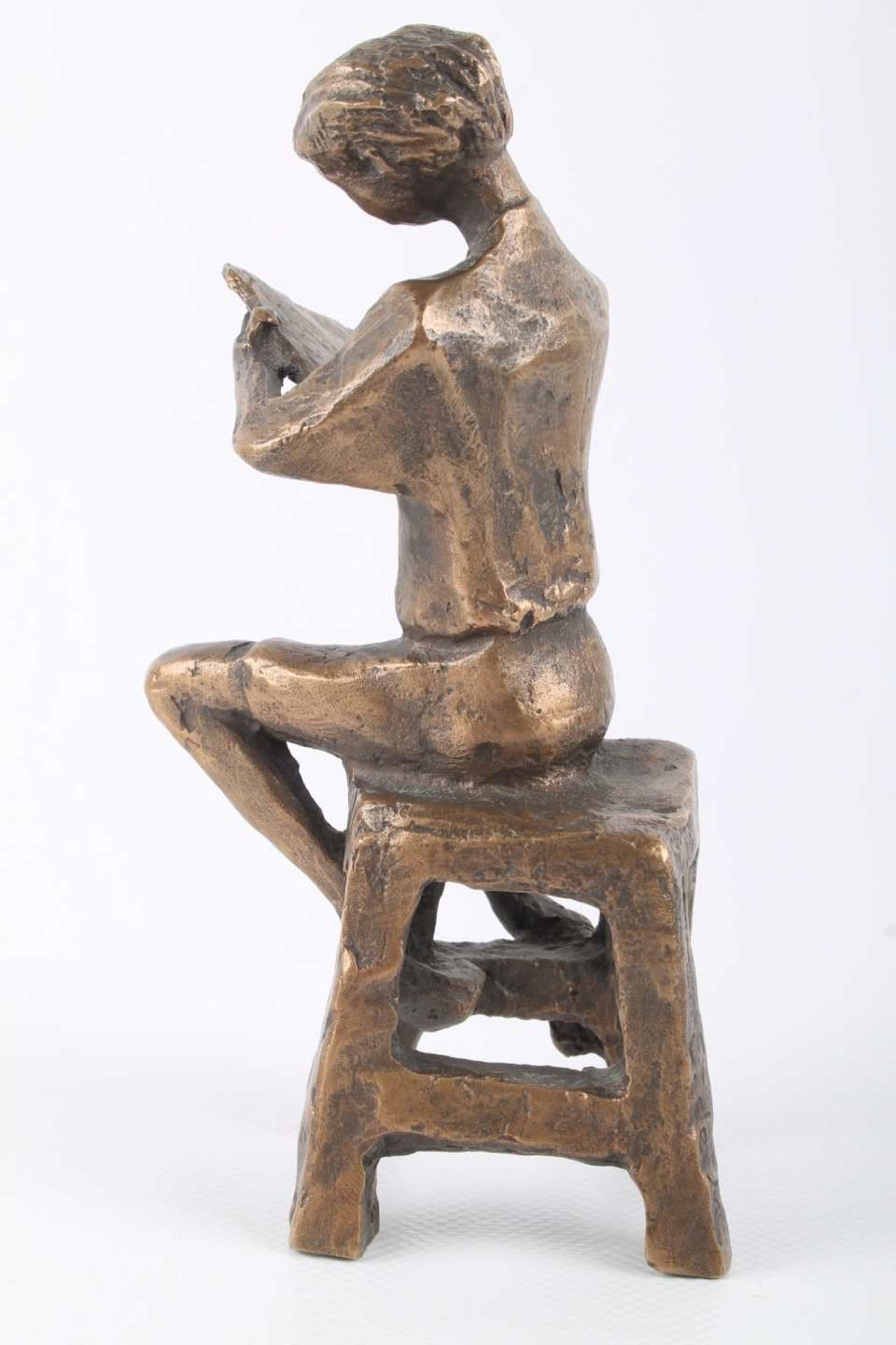 Eva de Maiziere (1915-2003) - 2 Bronzefiguren, Der Leser und Liebespaar, 2 bronze sculptures, - Image 9 of 9