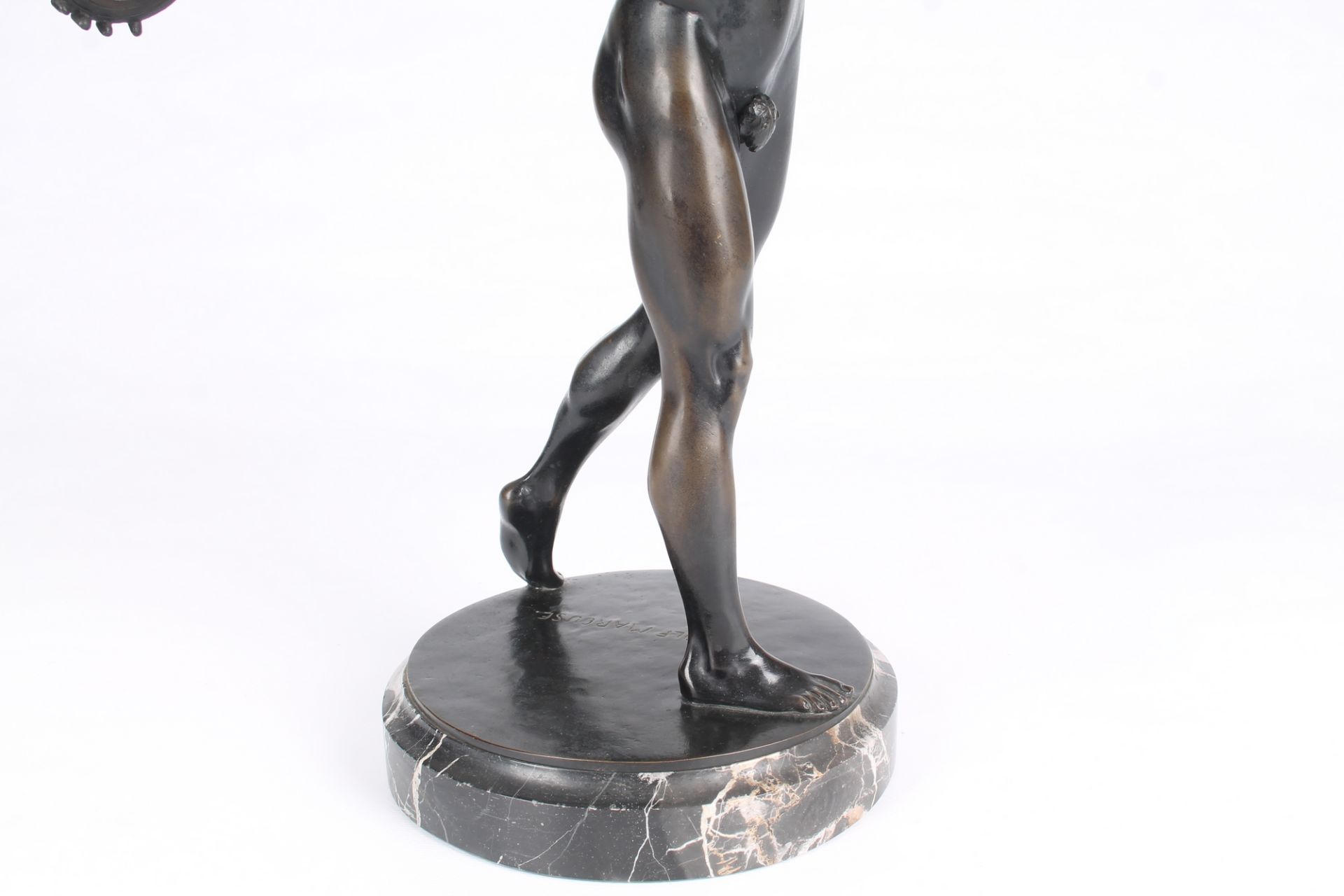 Rudolf Marcuse (1878-1940) Bronze Diskuswerfer, discobolus, - Image 6 of 7