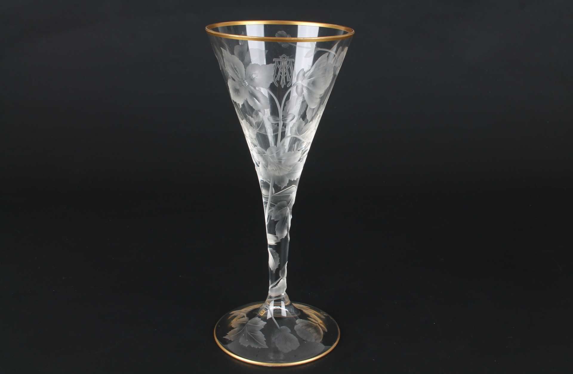 Ludwig Moser Karlsbad Kelchglas, glass goblet, - Image 3 of 5