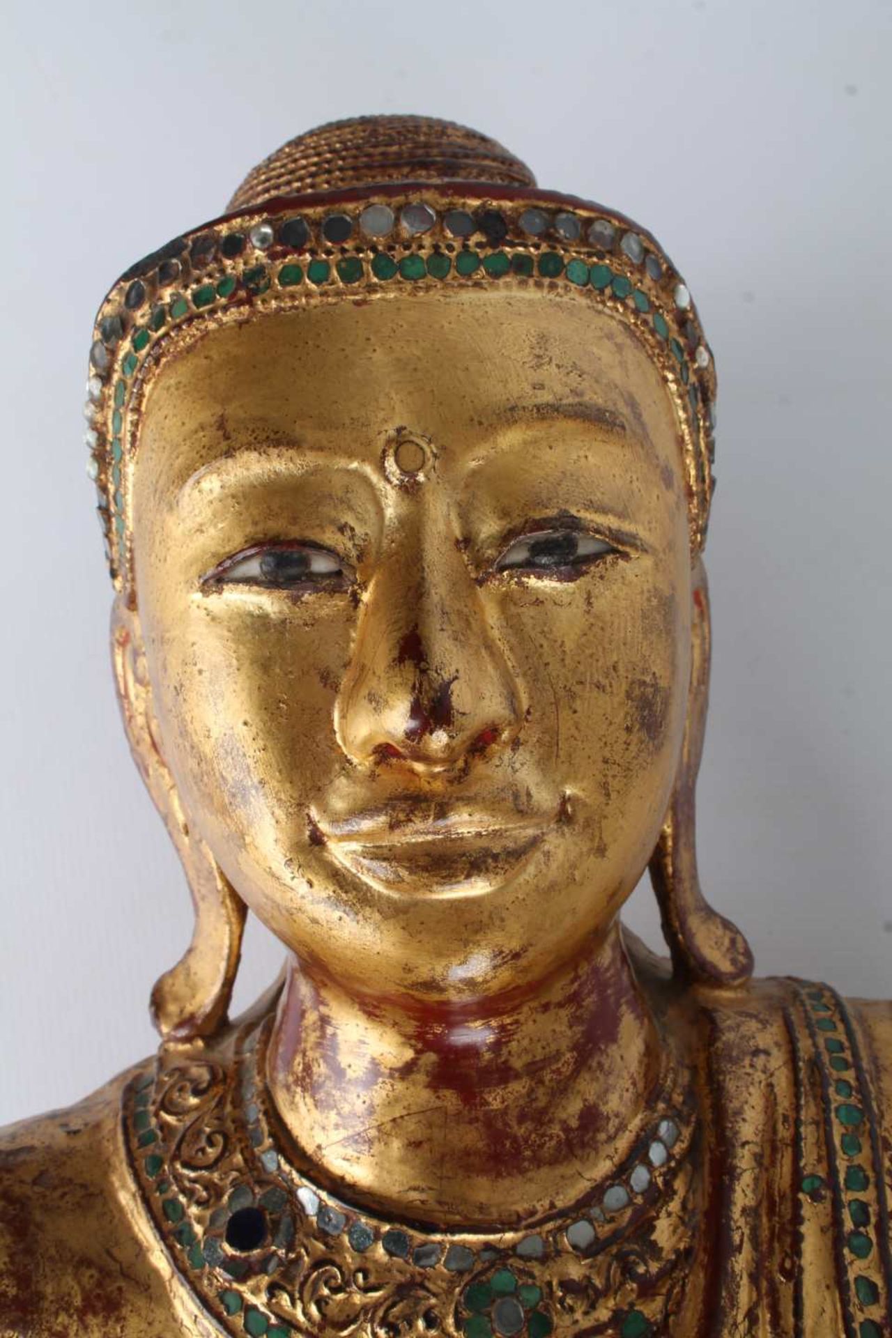 Burma Mandalay großer stehender Buddha, 1. Hälfte 20. Jahrhundert, giant buddha sculpture, - Bild 5 aus 6