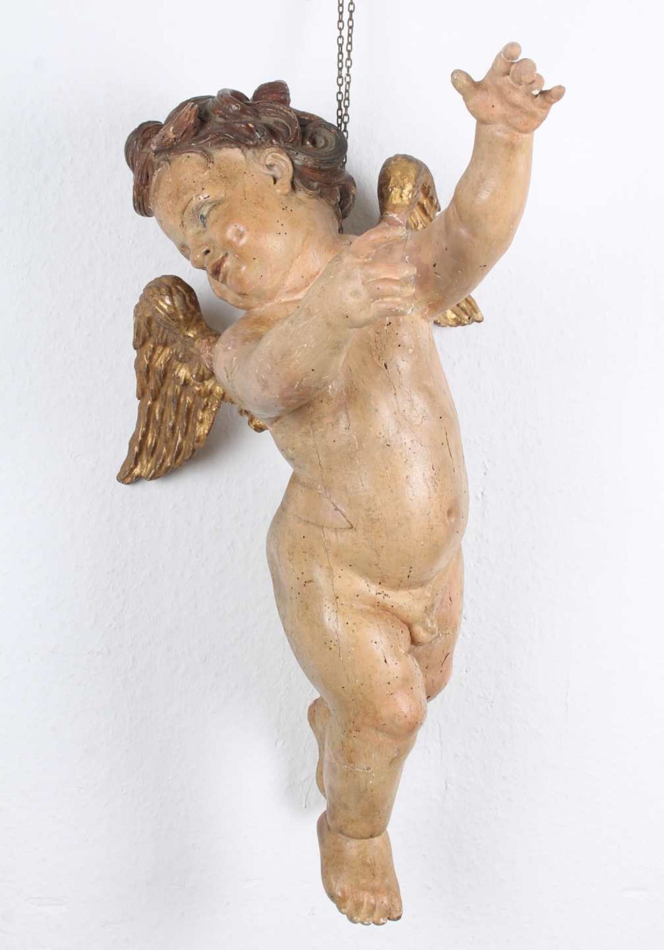 Großer Barock Putto Engel 18. Jahrhundert, baroque cherub 18th century, - Image 2 of 8